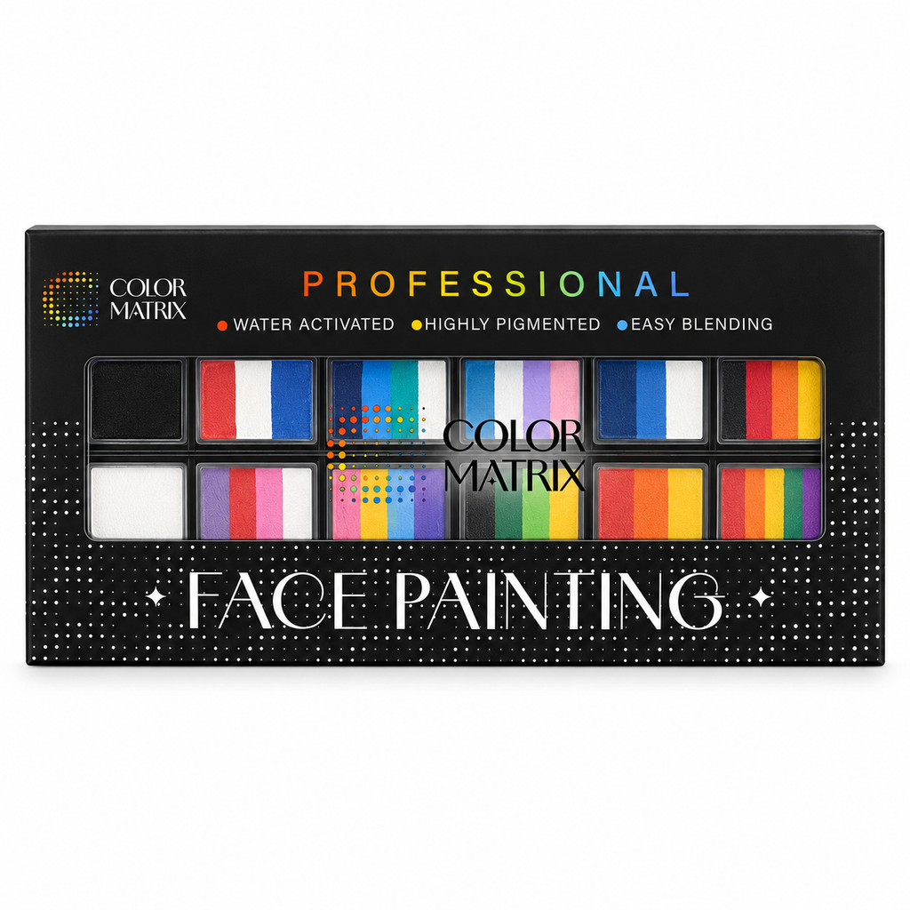 COLOR MATRIX Split Cake Face Paint Palette - 120g