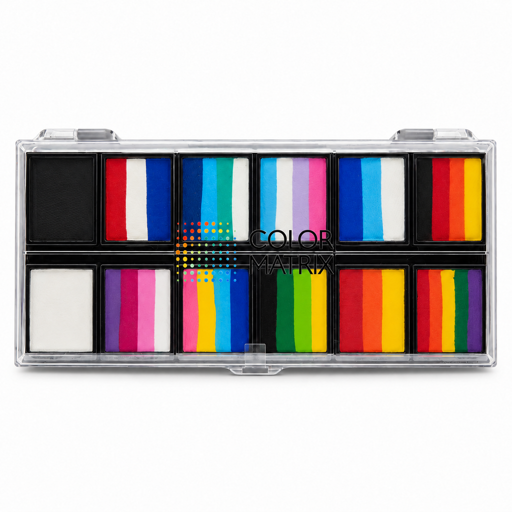 COLOR MATRIX Split Cake Face Paint Palette - 120g